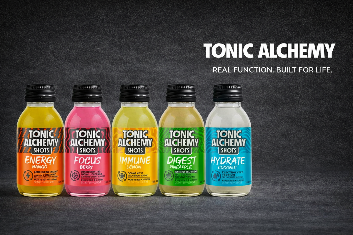 Tonic Alchemy Mixed Box of 12 functional shots
