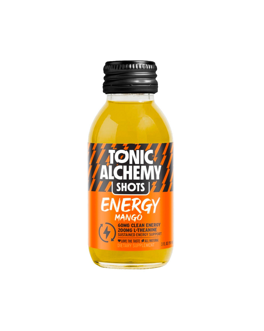 ENERGY mango clean energy shot 60mg natural caffeine L-Theanine 90ml Tonic Alchemy