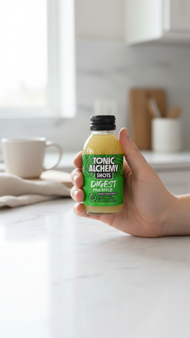 DIGEST pineapple functional shot for post-meal digestive support