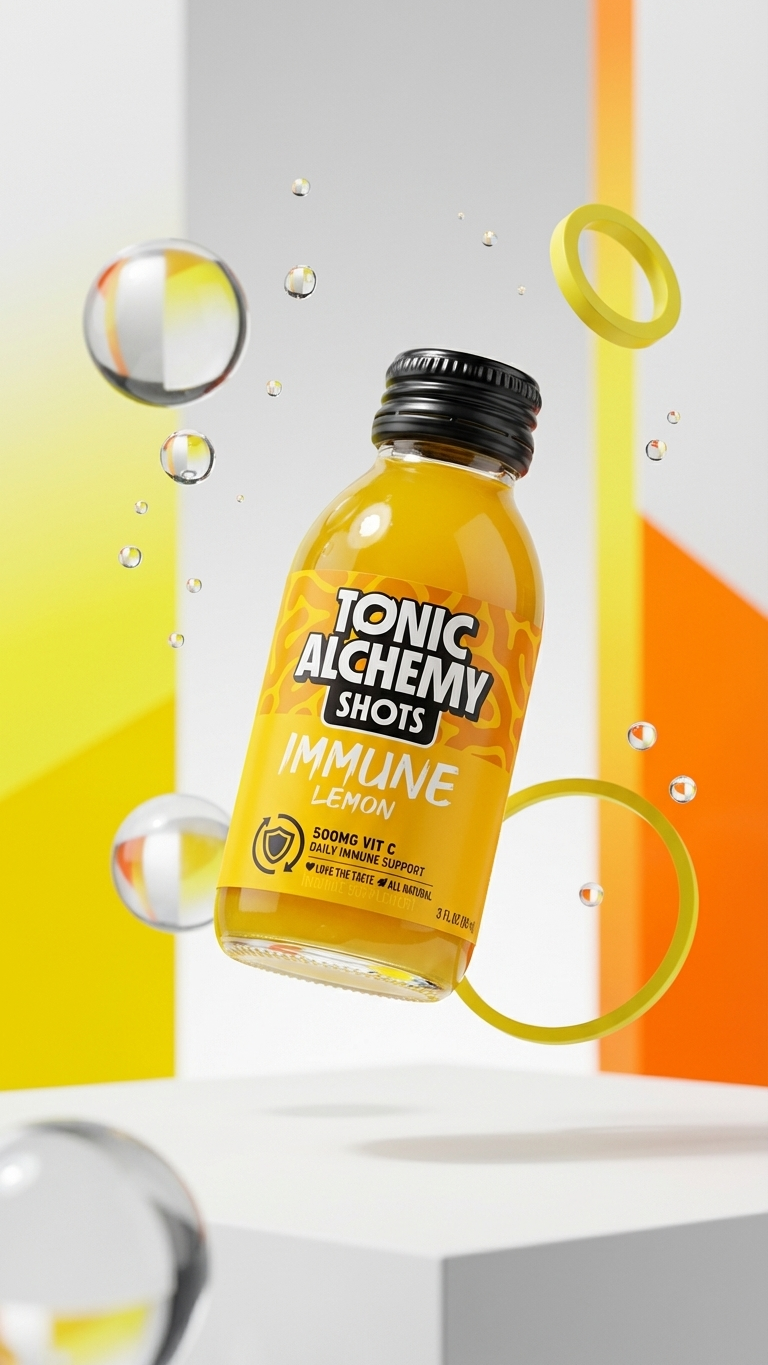 Tonic Alchemy IMMUNE shot with 500mg vitamin C for daily immune support